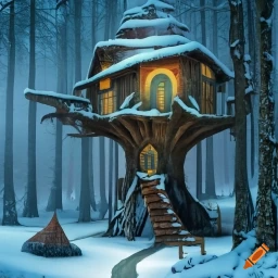 craiyon_211138_Fantasy_tree_houses_in_snowy_forest.png