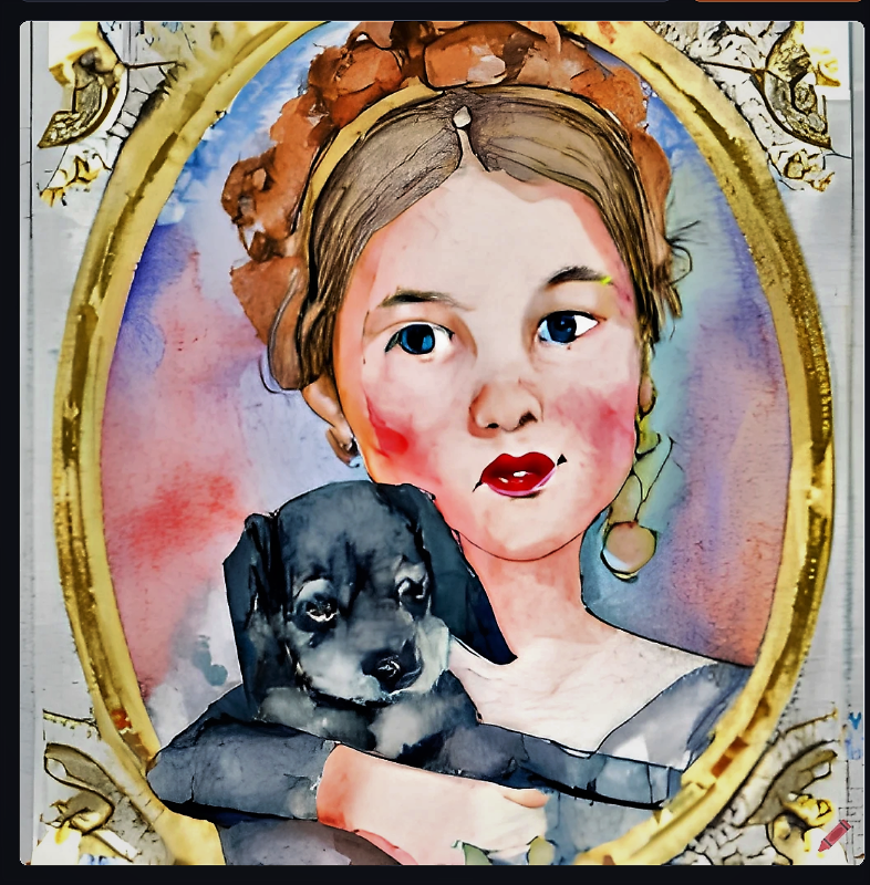 craiyon_101816_girl_with_puppy_watercolor_renaissance_style.png