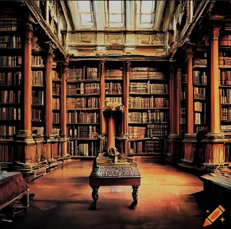 craiyon_171102_old_library_with_books_painted_in_warm_oil_hues_and_soft_light.png