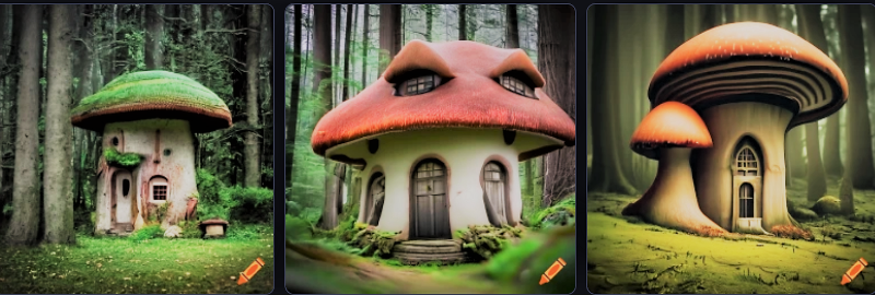 craiyon_175807_fantasy_mushroom_houses_hidden_in_the_woods.png