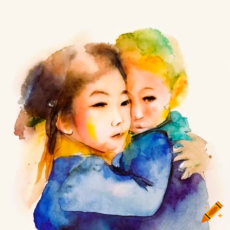 craiyon_184728_a_heartwarming_watercolor_of_an_Asian_mother_gently_embracing_her_blonde_son.png