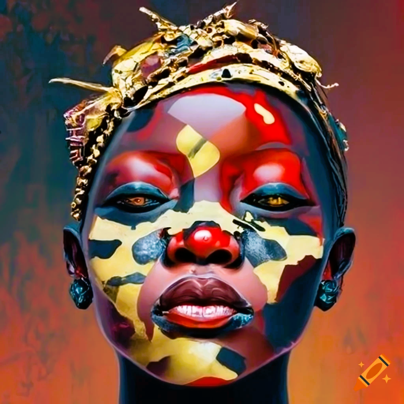 craiyon_094653_Surrealism_abstraction_of_a_African_tribes_cyborg_gold_black_red_copper.png