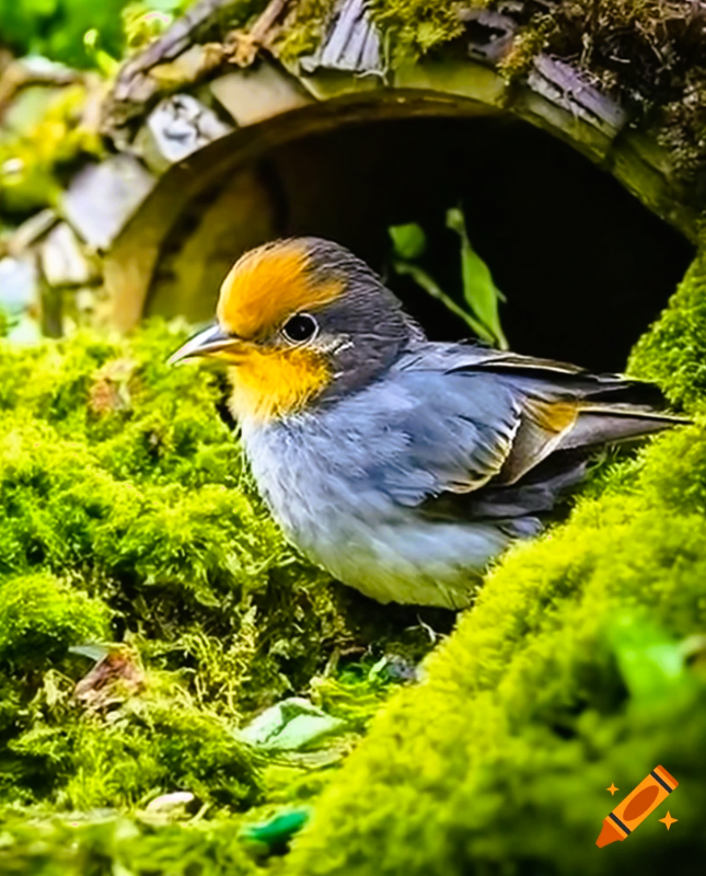 craiyon_181643_a_cute_bird_perched_inside_a_tiny_moss_covered_hobbit_house.png