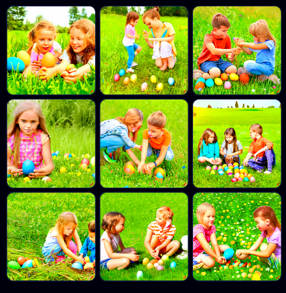 craiyon_121326_Realistic_very_beautiful_Kids_searching_colorful_eggs_in_the_meadow_modern.png