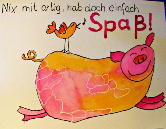 hp schwein mit vogel und spruch.JPG