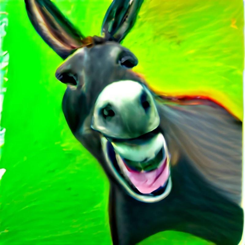 donkey smiling , oil color.jpg